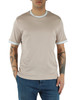CIPRIA | T-shirt in cotone Giza con inserti a contrasto