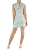 VERDE ACQUA | Abito corto in pizzo con paillettes