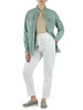 VERDE ACQUA | Overshirt stile texano in suede leggero 0,4 mm