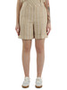 BEIGE | Bermuda in cotone e lino