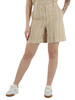 BEIGE | Bermuda in cotone e lino