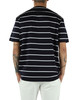 Dunkelblau | Baumwoll-T-Shirt mit Logo-Plakette