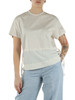 BEIGE | T-shirt con coulisse in lino, cotone e seta