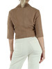 BEIGE | Giacca cropped in suede MIMI