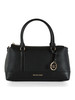 SCHWARZ | ANDIE Medium Handtasche aus genarbtem Leder
