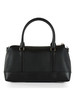 SCHWARZ | ANDIE Medium Handtasche aus genarbtem Leder
