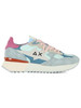 AZZURRO | Sneakers in pelle e tessuto STARGILRL MULTICOLOR OPTION