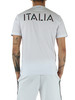 BIANCO | T-shirt slim fit in cotone con stampa ITALIA
