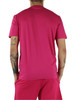 FUCSIA | T-shirt slim fit in cotone con stampa logo
