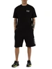 SCHWARZ | Moderne Sportshorts in Garconne-Baumwolle