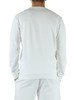 BIANCO | Felpa slim fit in cotone garzato con stampa logo