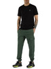 GRÜN | Slim Fit Jogginghose aus angerauter Baumwolle