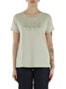 BEIGE | T-shirt boyfriend in cotone con stampa logo
