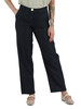 Dunkelblau | Baumwollhose in Denim-Optik