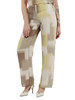 BEIGE | Pantalone stampato in creponne di viscosa