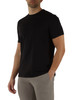 SCHWARZ | Slim-Fit T-Shirt aus Baumwolle mit erhabenem Logo-Schriftzug