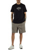 Dunkelblau | Regular Fit T-Shirt aus Baumwolle mit Logo-Print auf der Vorderseite