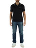 Dunkelblau | Slim Fit Derby-Polo aus Baumwoll-Piqué
