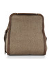 MARRONE | Borsa cross over Frame in tessuto OP