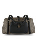 SCHWARZ | Medium Bauletto Tasche aus OP-Stoff