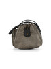 SCHWARZ | Medium Bauletto Tasche aus OP-Stoff