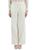 OFF WHITE | MONOCHROME: Pantalone in lino e viscose ALLORO