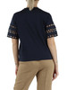 BLU | T-shirt in cotone APE con inserti a contrasto