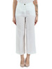 BIANCO | Pantalone dritto in lino CLAVA