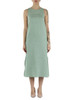 VERDE CHIARO | Abito midi in lino VELO