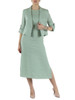 VERDE CHIARO | Abito midi in lino VELO