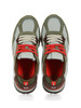 GRIGIO CHIARO | Sneakers in pelle e tessuto con ricamo logo