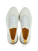 WEISS | Slip-on-Sneaker aus Stoff und Wildleder