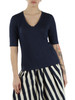 BLU SCURO | T-shirt in lino stretch OPZIONE