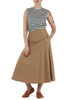 CAMMELLO | Gonna midi ZATTERA in popeline cotone