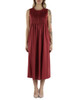 ROSSO SCURO | Abito midi RICORDO in jersey di cotone fluido