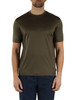 VERDE SCURO | T-shirt Travel Essential regular fit in lyocell e cotone