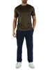 VERDE SCURO | T-shirt Travel Essential regular fit in lyocell e cotone