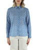 AZZURRO | Camicia in voile di cotone stampato
