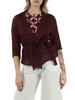 VINACCIA | Cardigan in filo di cotone con cintura