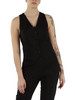 NERO | Gilet regolabile in misto cotone