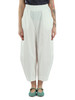 BIANCO | Pantaloni cropped in misto cotone