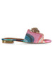 MULTICOLOR | Sandali in tessuto CHELSEA FLAT con strass