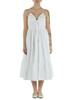 WEISS | Midikleid aus Baumwollpopeline