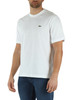 WEISS | Classic Fit Baumwoll-T-Shirt mit Logo-Patch