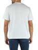 BIANCO | T-shirt in cotone Classic fit con patch logo
