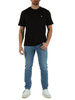 NERO | T-shirt in cotone Classic fit con patch logo