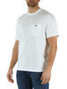 WEISS | Classic Fit Baumwoll-T-Shirt mit Brusttasche