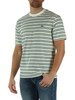 VERDE | T-shirt Classic fit in cotone a righe