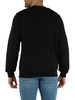 SCHWARZ | Classic Fit Sweatshirt aus gebürsteter Baumwolle