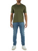 VERDE MILITARE | Polo in cotone piquet con ricamo logo